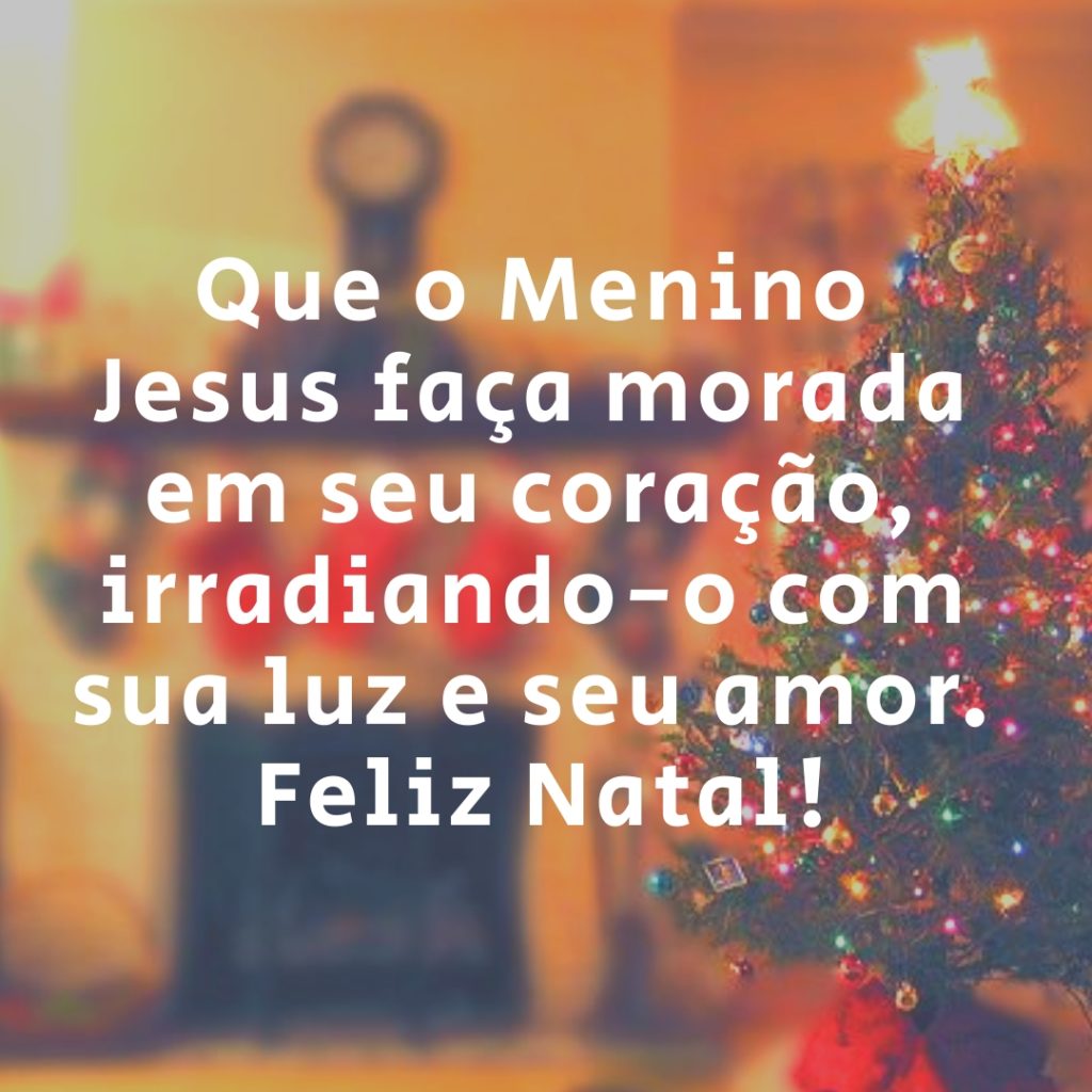 Mensagem de feliz natal menino jesus