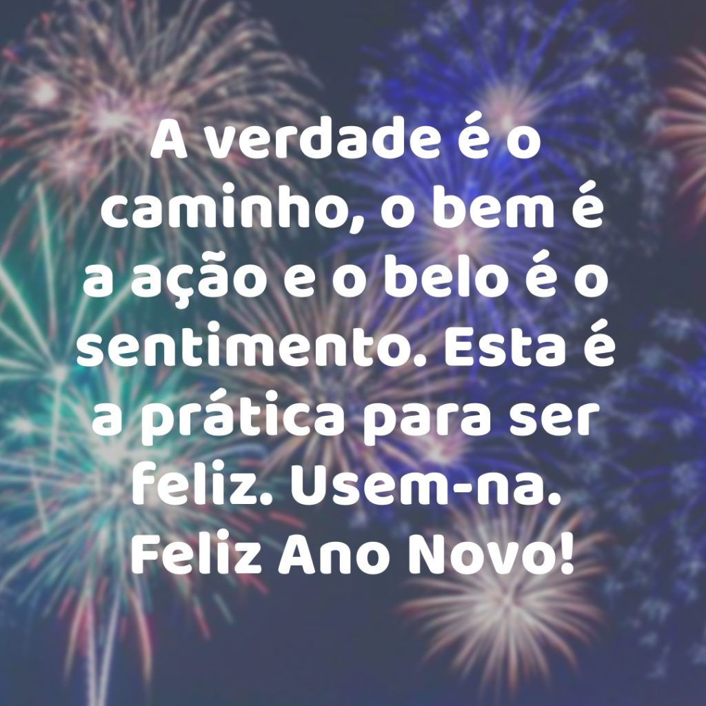 Mensagem de feliz ano novo