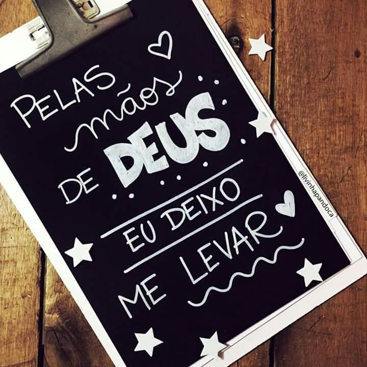 Pelas mãos de Deus eu me deixo levar