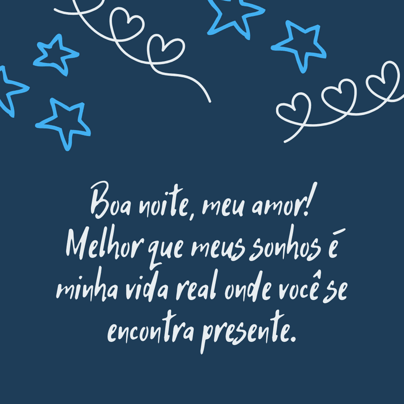 Boa noite meu amor!