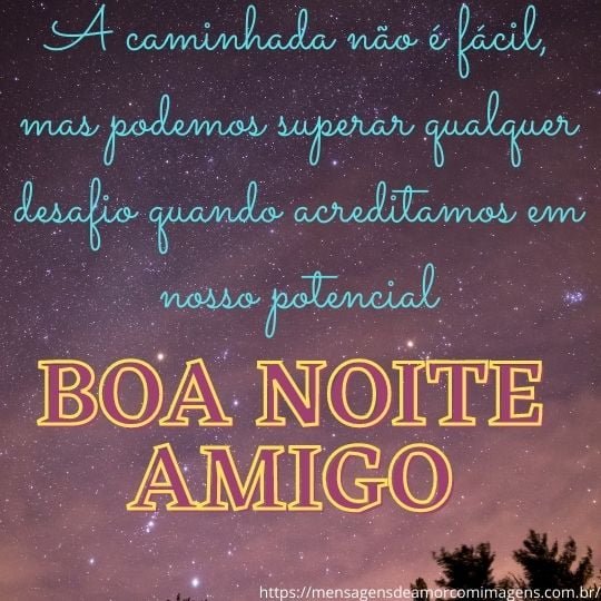 Boa Noite para Amigo Especial e Querido