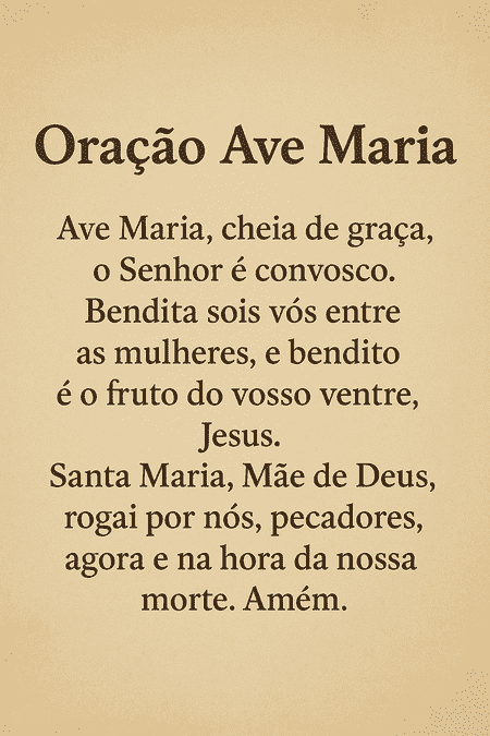 Oração Ave Maria – Uma das preces mais poderosas para proteção e paz